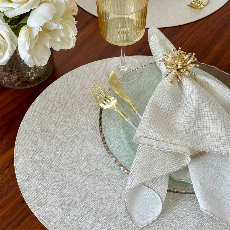 Vinyl Round Placemats