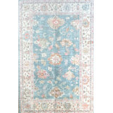 Alys: The Modern Oushak One-of-a-Kind 5'11" X 8'10" Hand Knotted Area Rug