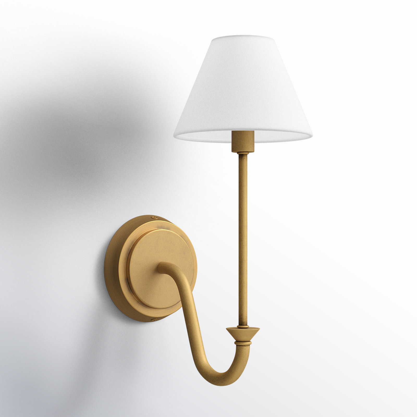 Greta Single Light Wallchiere, Gold