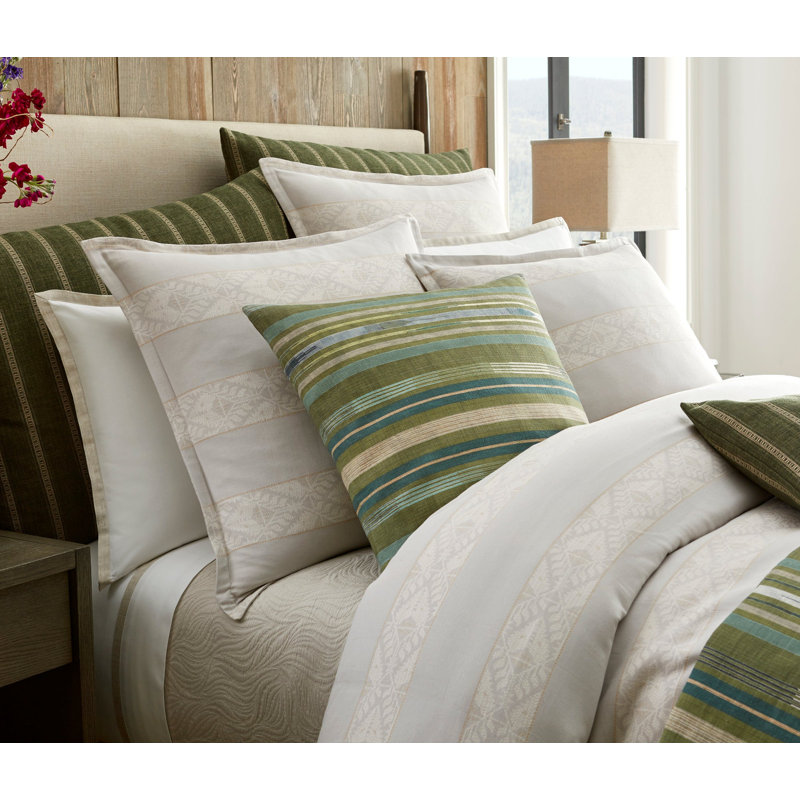 Big Sky Pillow Natural and Sand Cotton, Rectangular 20" H x 26" W