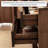 L - shaped Walnut Solid Wood Desk-670293898
