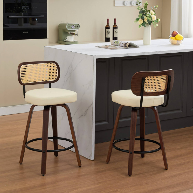 Tabourets de bar rotatifs à hauteur ajustable Firwood (ensemble de un)