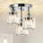 Modern Crystal Ceiling Light Fixtures, 3 - Light Semi Flush Mount Ceiling Light With Clear Crystal Shade-276937043