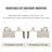 Makeup Vanity with Light mirror,6 drawers