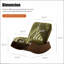 Chaise berçante confortable avec revêtement de haute qualité et structure en bois massif, parfaite pour la détente et la durabilité