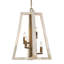 Lanterne suspendue rectangulaire à 4 lumières Beyerville