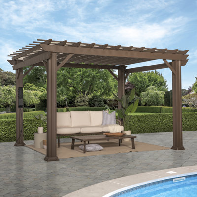 Pergola traditionnelle en acier 12 pi x 10 pi Backyard Discovery