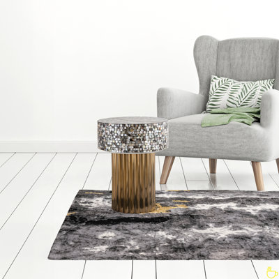 Table de bout avec plateau en nacre