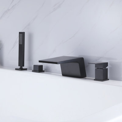 Deck Bath Faucet with Diverter