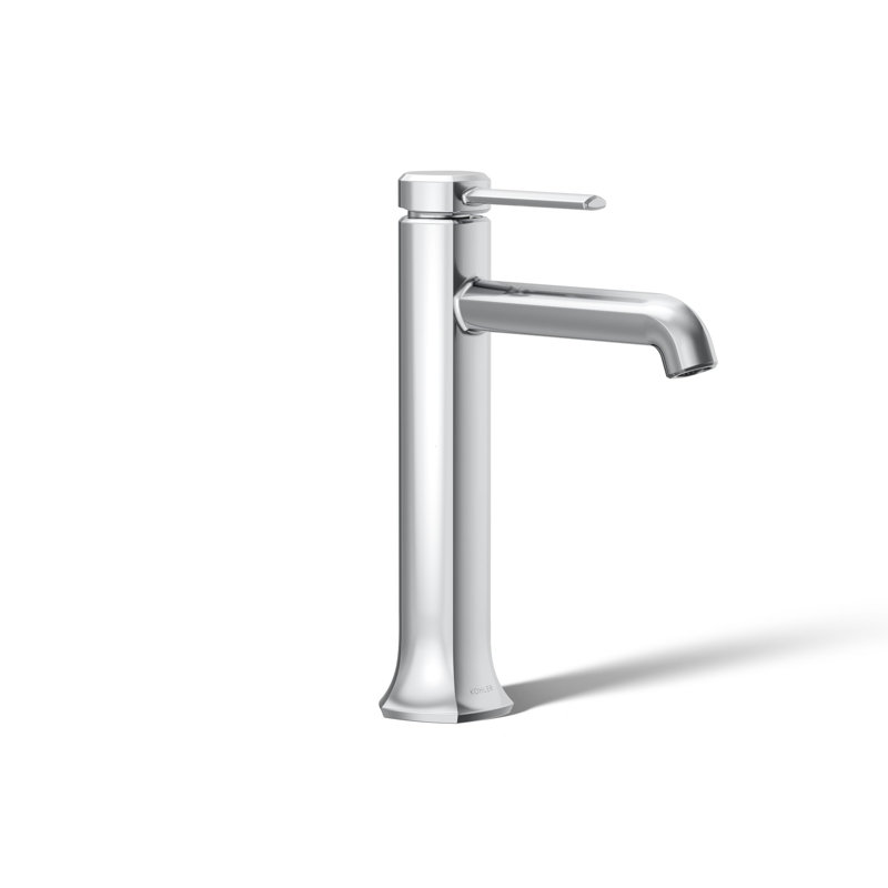 Occasion Tall Single-Handle Vessel Sink Bathroom Faucet with Drain Assembly, Polished Chrome, 1.2 GPM 