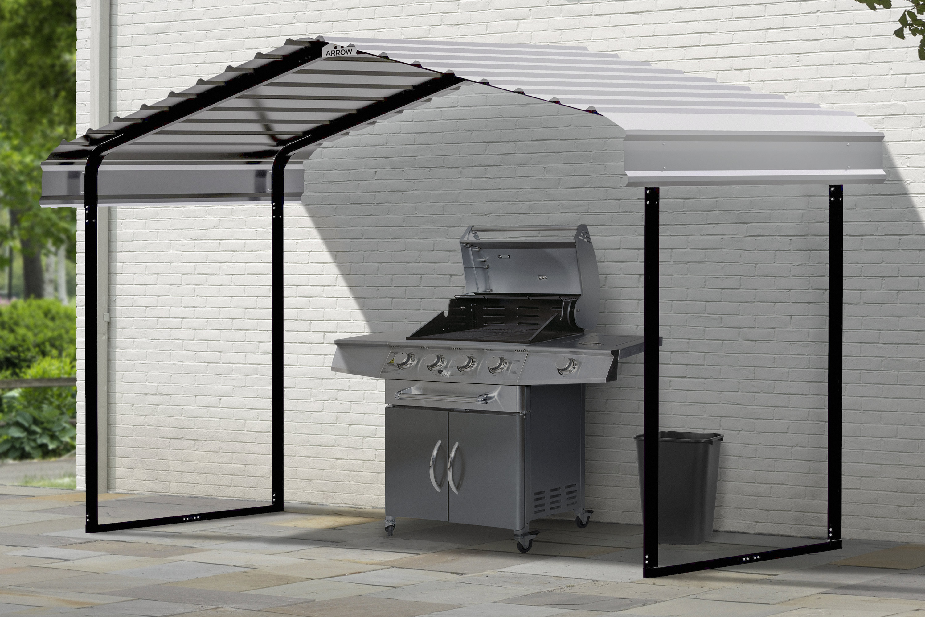 Arrow Metal Canopy 12 X 6 X 7 Ft Reviews Wayfair Canada Arrow metal canopy 12 x 6 x 7 ft reviews wayfair canada
