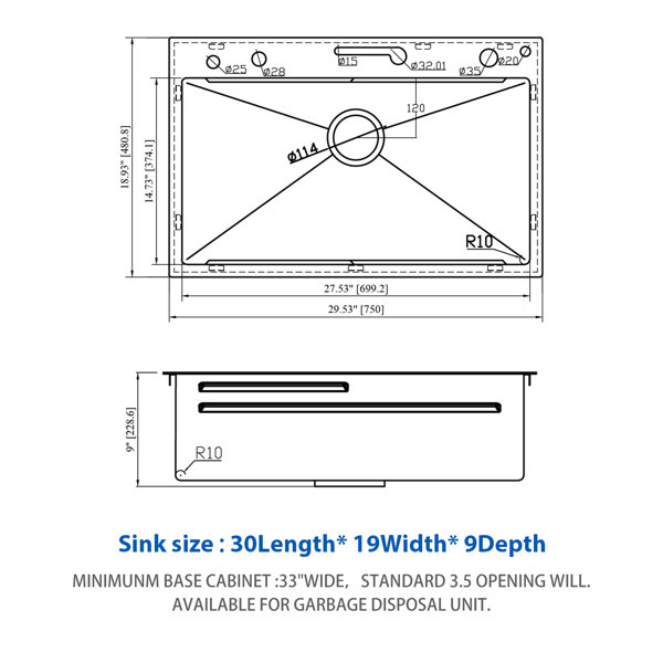 Dimensions du produit