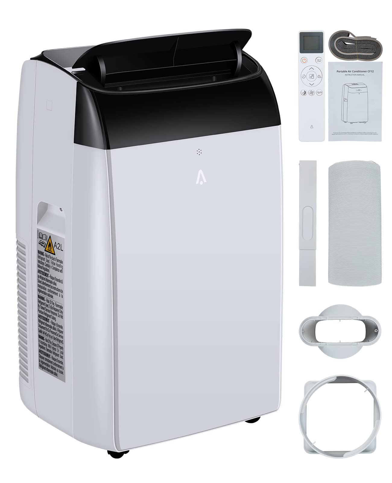  BLACK+DECKER 14,000 BTU Portable Air Conditioner with Heat and  Remote Control, White : Home & Kitchen