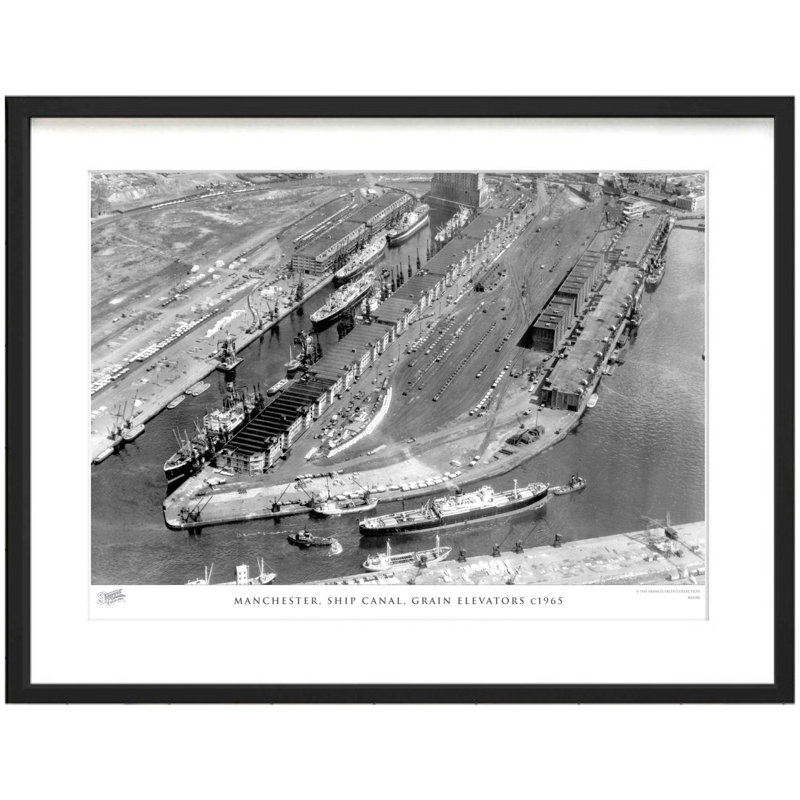 Manchester, Ship Canal, Grain Elevators C1965 by Francis Frith - Single Picture Frame Print, 60cm H x 80cm W x 2.3cm D