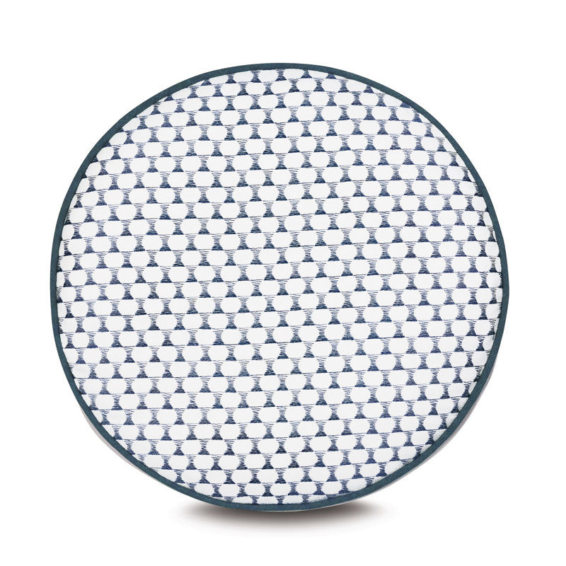 High Tide Embroidered Reversible Throw Pillow