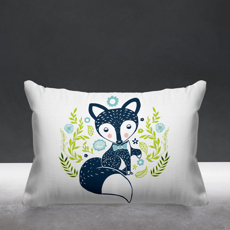 Coussin Felix, Vert/bleu marine