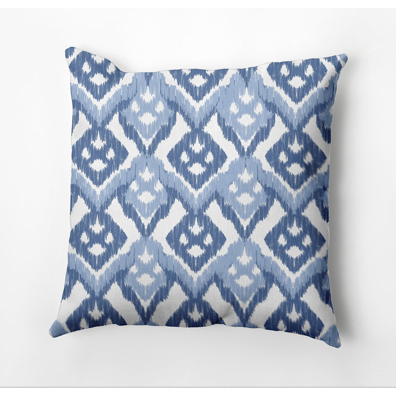 Housse et insert de coussin carré Happy Hippy, Bleu clair, H 16 po x l 16 po