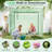 Outdoor Portable Walk-In Greenhouse With PE Cover Heavy-Duty Metal Frame Roll-Up Zipper Door