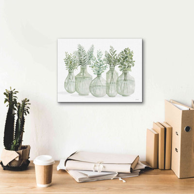 'Simply Sage I' by Cindy Jacobs, Giclee Canvas Wall Art