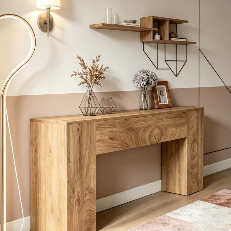 Console, table de couloir en bois, Bois