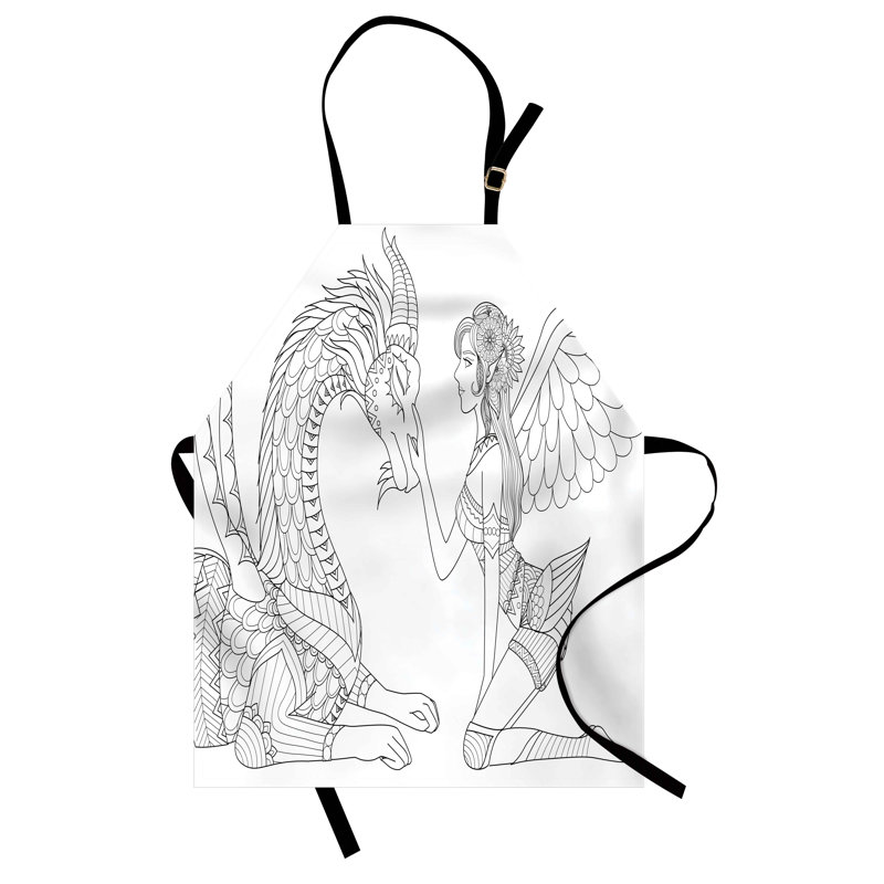 No Pattern Bib Apron