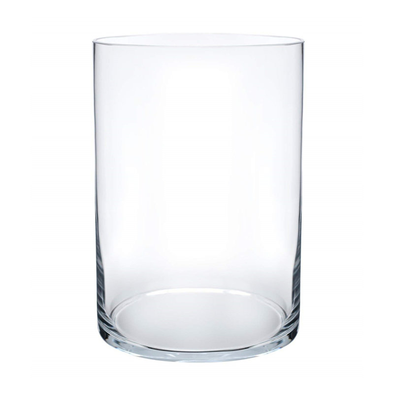 Carpen Glass Table Vase, 6" H x 4" W x 4" D