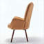 Fauteuil à oreilles Mid-Century moderne capitonné-1673436089