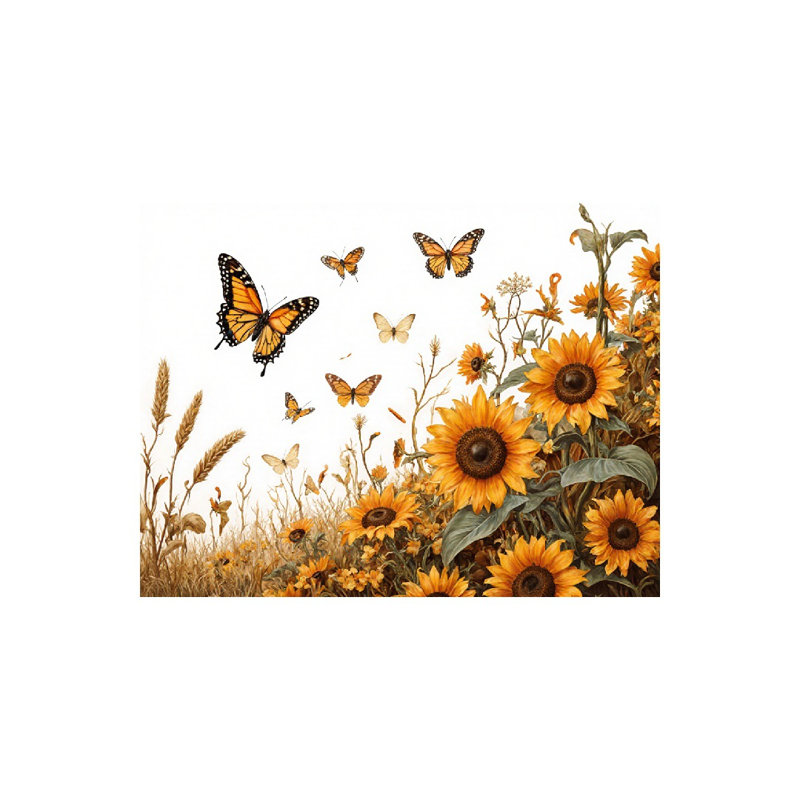 Tapis de bain Sunflower Butterfly