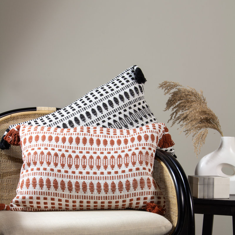 Yard Ganado Cushion, Cotton, Pecan, Pillow Cover Only - No Insert