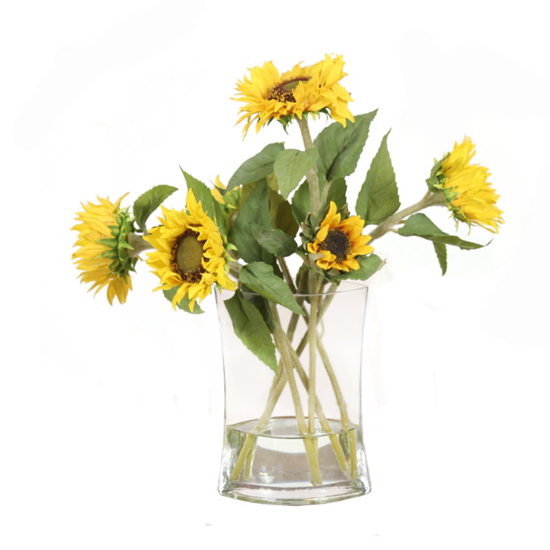 Arrangement floral tournesol dans un vase