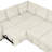 Beige U-Shaped With Easy Pull-Out Bed And Storage Chaise Chaise, Color User- Design