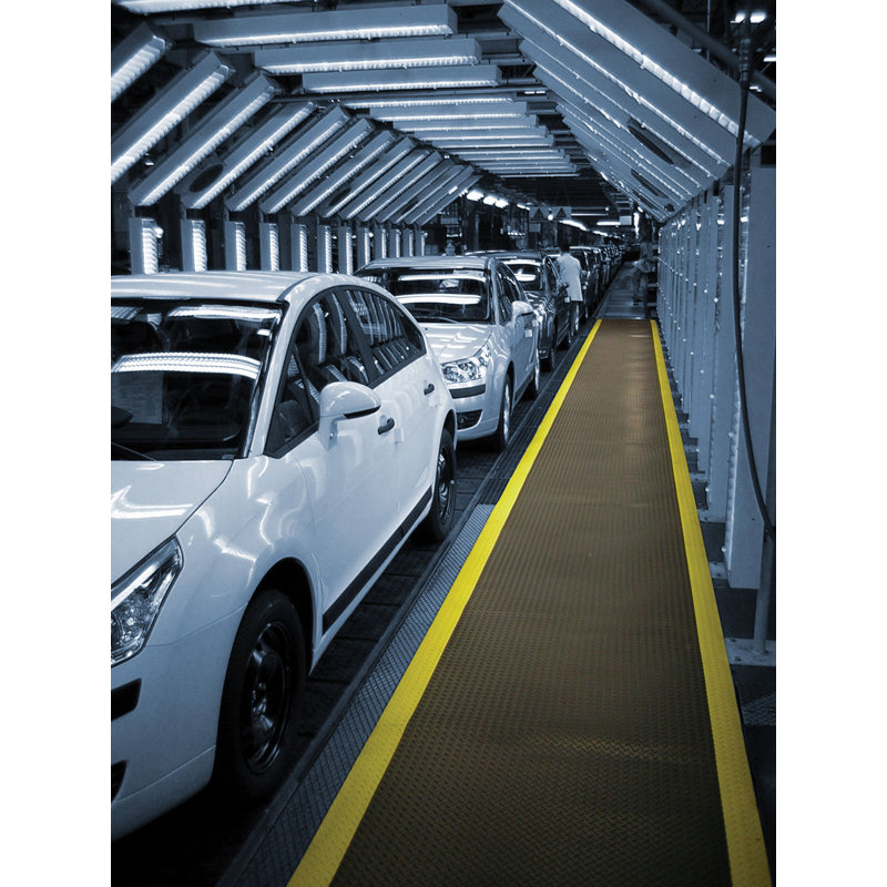 Tapis d'intérieur antidérapant Mat Walk par Paolo Ulian, Rectangle 2 pi x 3 pi, Noir