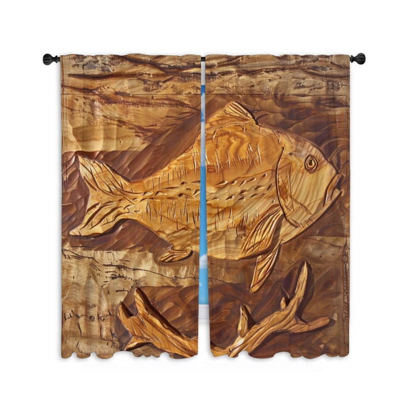 Nandni Room Darkening Curtain Pair, 56" W x 80" L
