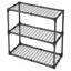 Étagère grillagée à 3 tablettes avec couvercle - rangement pour exposition commerciale 110 lb par tablette