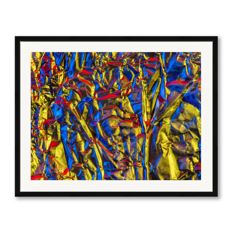 Aluminium Foil Print by Philippe Monthoux, Black Framed Paper, 25.25" H x 31.25" W
