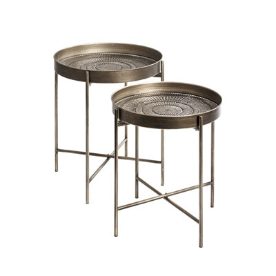 2 Piece Side Table Set