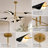 8-Light 39.4" Rotatable Sputnik Sphere Chandelier