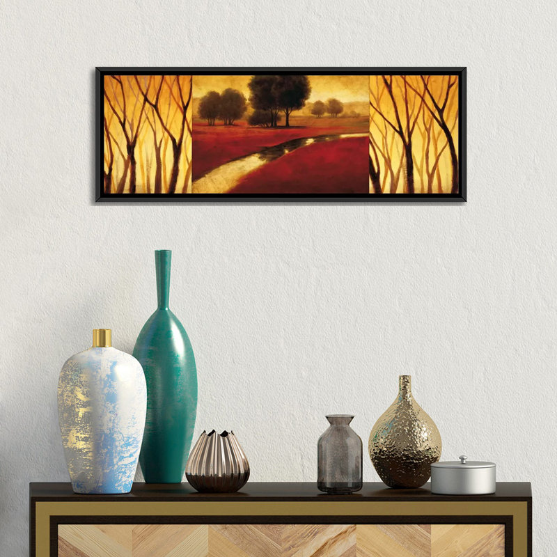 " Brilliance " by Gregory Williams, 12" H x 36" W x 1.5" D, Black Framed Canvas