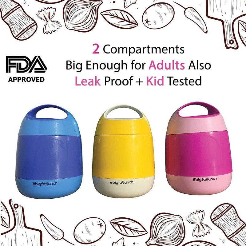 Food Storage - Set of 2 Containers and 2 Lids, Blue