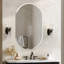 Rithi Long Oval Flat Wall Mirror-1448615064