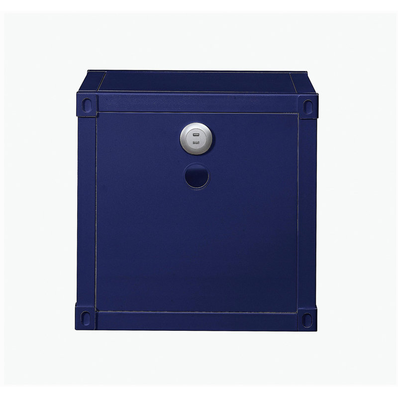 Table de chevet Cargo, Bleu