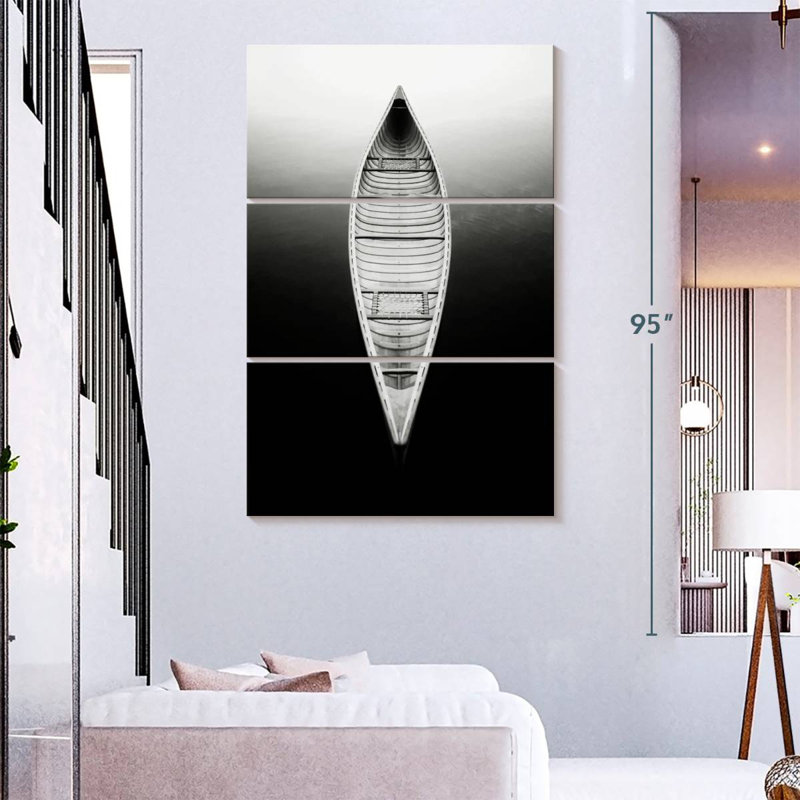 Mehar An Empty Canoe, H 74 po x l 48 po