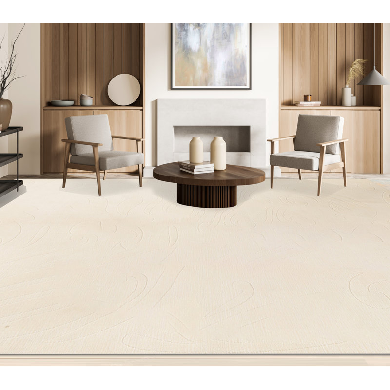 Area Rug in Cream, Rectangle 8'7" x 11'10"