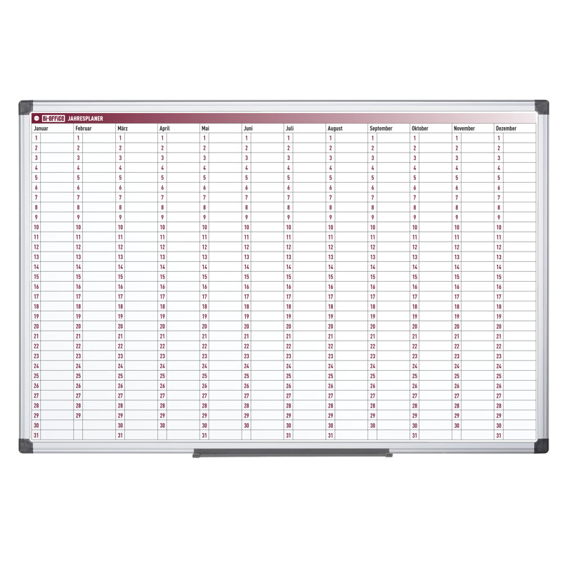 Maya Wall Mounted Magnetic Whiteboard 60cm H x 90cm W