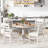 Roane 5 - Piece Extendable Dining Set with Round Extendable Dining Table and 4 Upholstered Dining Chairs-2124763684-2124763685-2124763682
