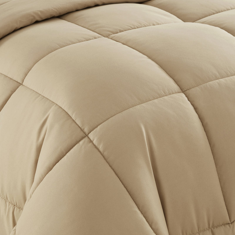 All Season Bed-in-A-Bag 5pc/7pc Solid Color Comforter & Sheet Set Ultra Soft Bedding by Sweet Home Collection, Taupe