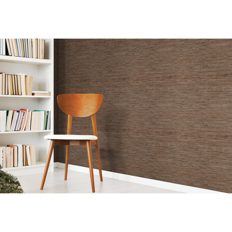 Eske Peel & Stick Striped Roll, Brown