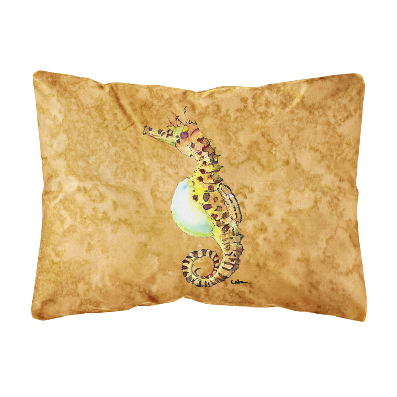 Coussin décoratif intérieur/extérieur hippocampe