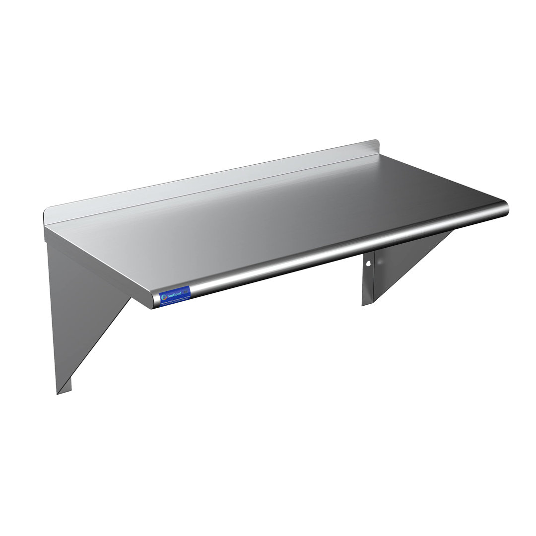 12 in. x 30 in. Stainless Steel Wall Shelf Amgood