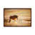 Toile avec cadre en bois brun classique est en rupture de stock